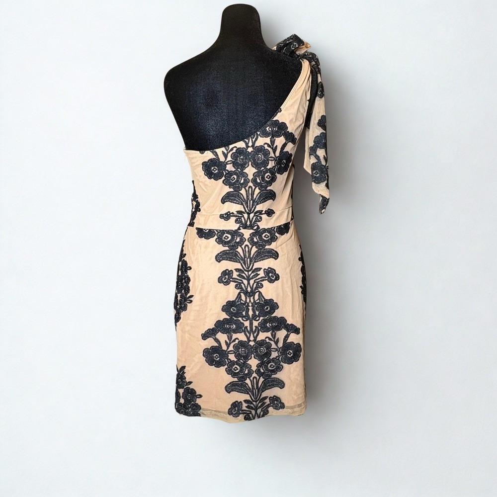 For Love & Lemons Temecula Mini Dress Medium Embroidery Lace Romantic Black - Picture 4 of 15